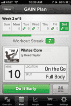 Gain Fitness App screenshot