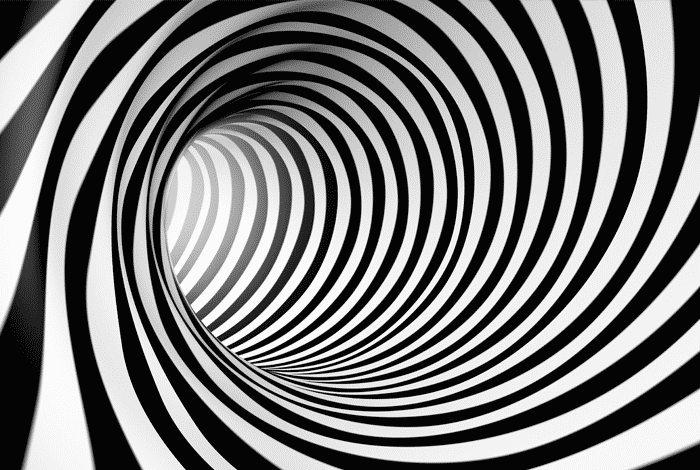 black and white spiral vortex