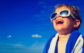 Use sunglasses for vision protection starting at a young age