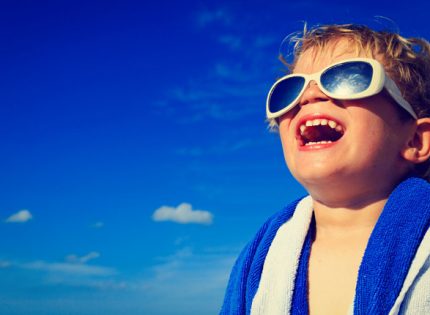 Use sunglasses for vision protection starting at a young age