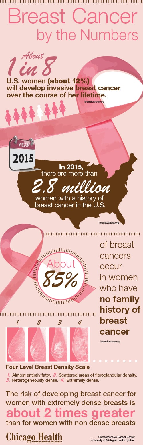 breast cancer statistics infographic