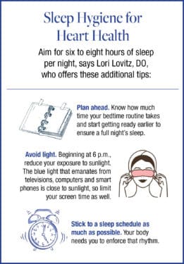 sleep tips infographic