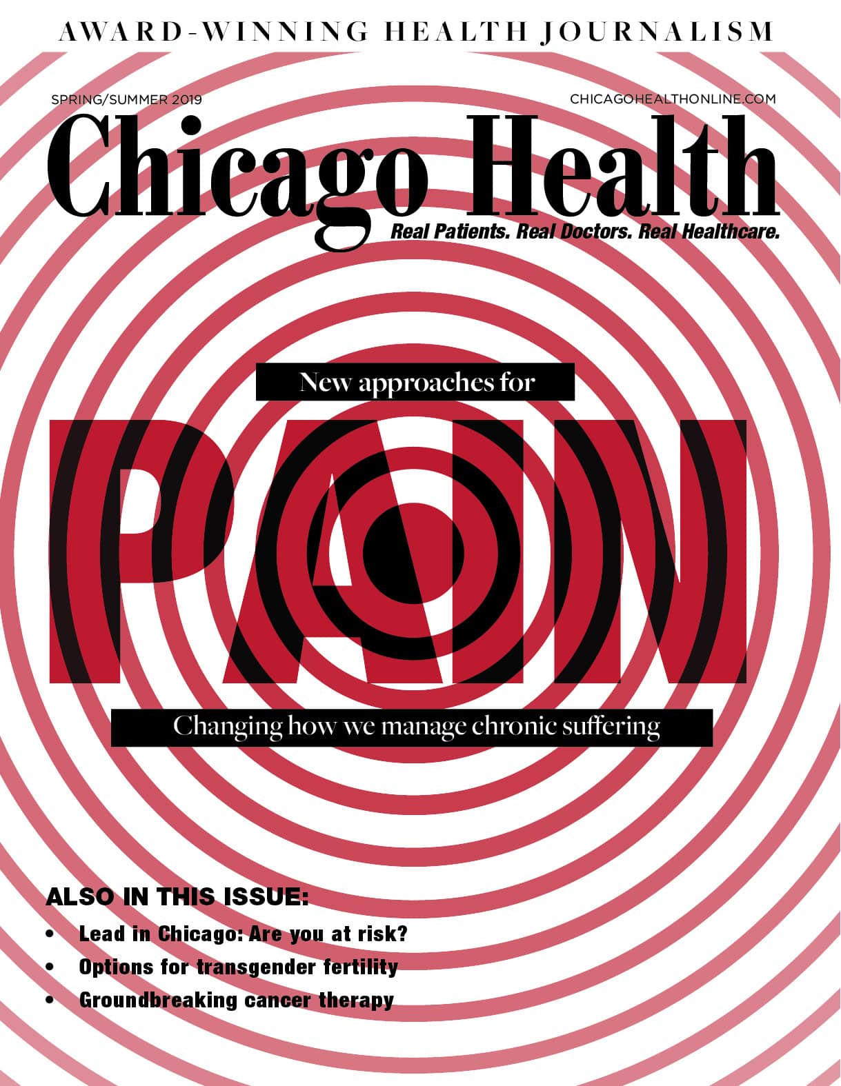 Chicago Health magazine cover Spring/Summer 2019