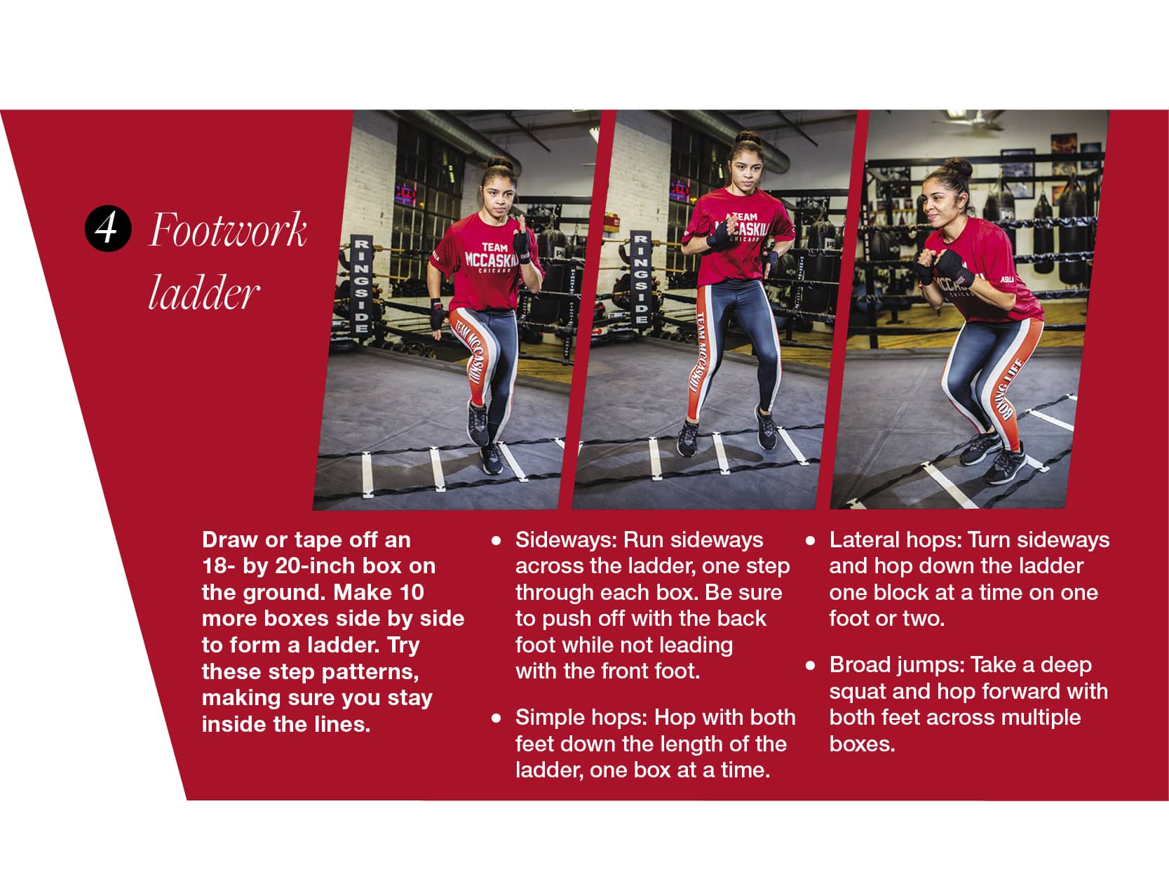 Boxing Fitness footwork ladder