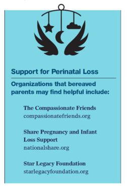 Support for Perinatal Loss sidebar