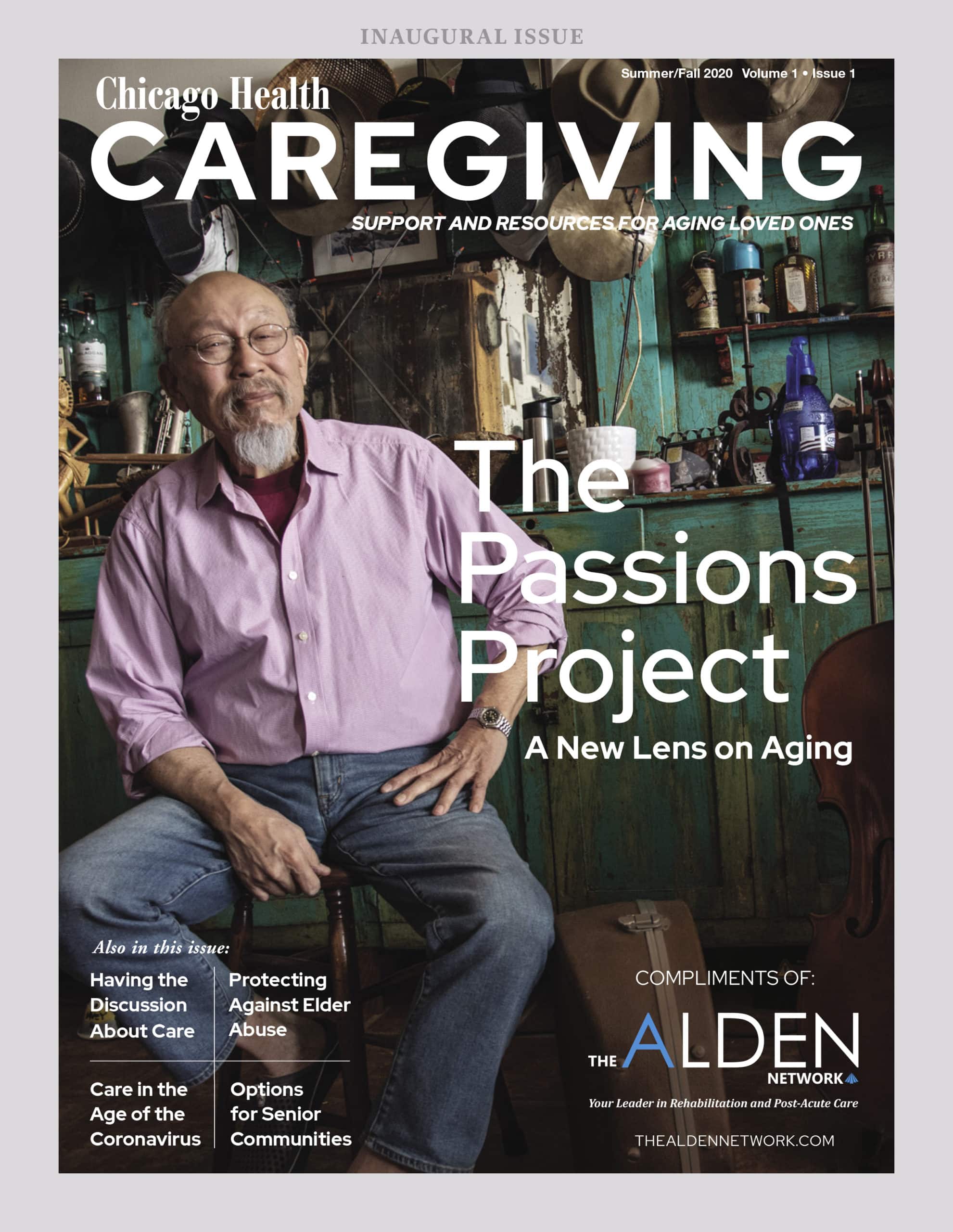 The Alden Network custom cover for Caregiving magazine Summer/Fall 2020