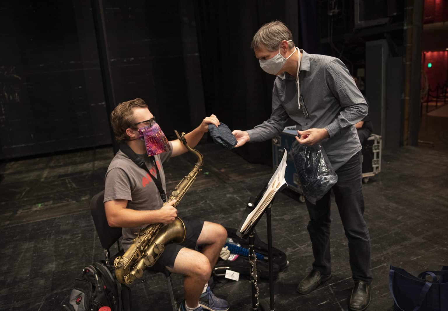 Musicians Improvise Masks for Wind Instruments Chicago Health