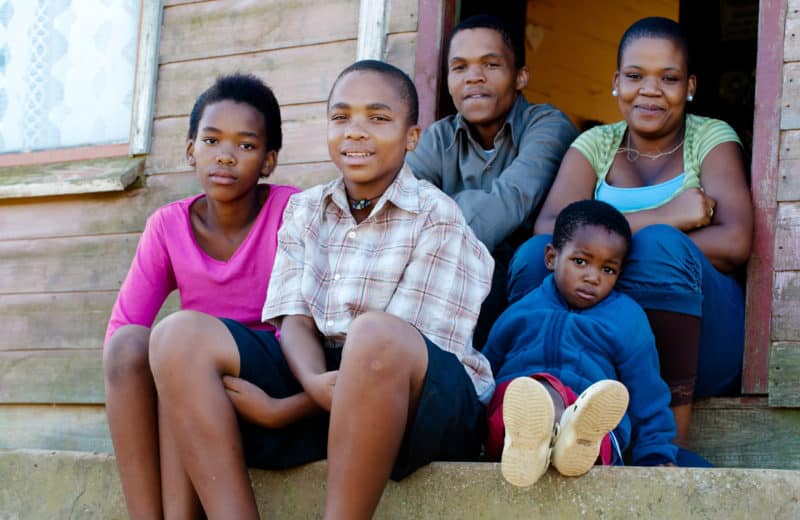 black family on porch social determinants of health