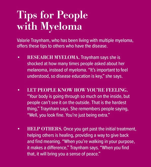 Tips for people with Multiple Myeloma sidebar