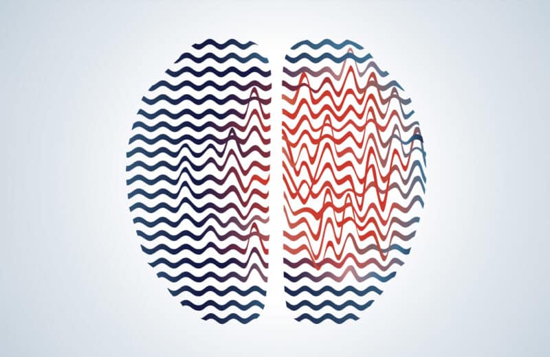 Brain seizure graphic