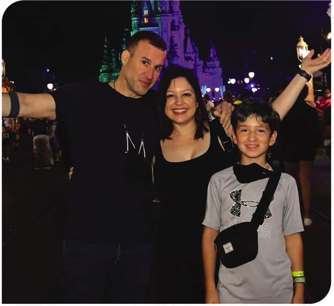 A cartilage transplant enabled Smith-Schellhorn to reach one of her goals: traveling to Disney World with her husband and son