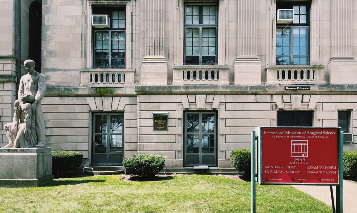 Outside of the International Museum of Surgical Science in Chicago