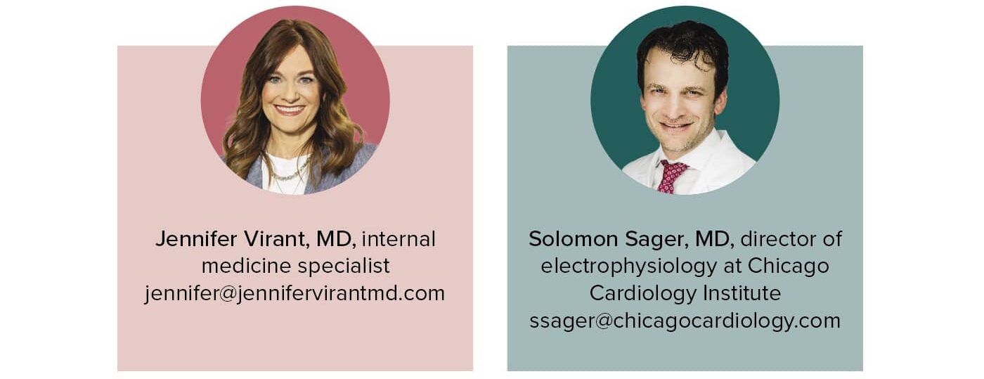 Jennifer Virant, MD and Solomon Sager, MD portraits