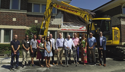 Ground breaking ceremony at Youth Services of Glenview/Northbrook