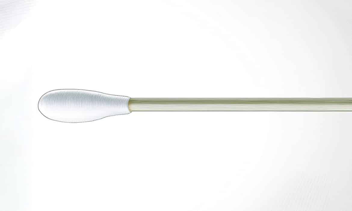 Illustration of a swap for cervical cancer screenings