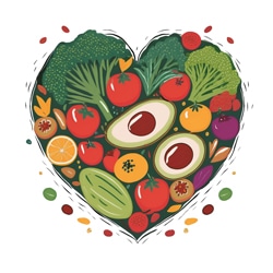 DASH diet foods illustration