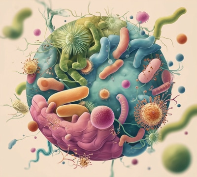 microbiome illustration