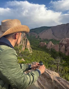Jose Santos visiting a national park