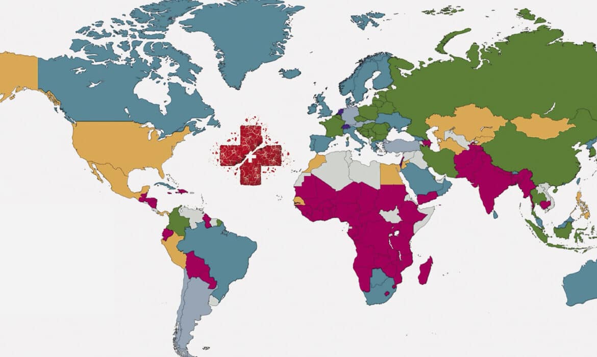 Global healthcare map