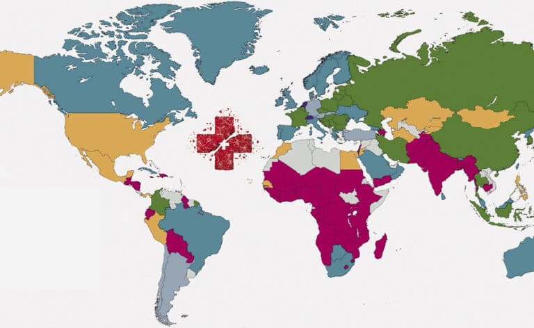 Global healthcare map