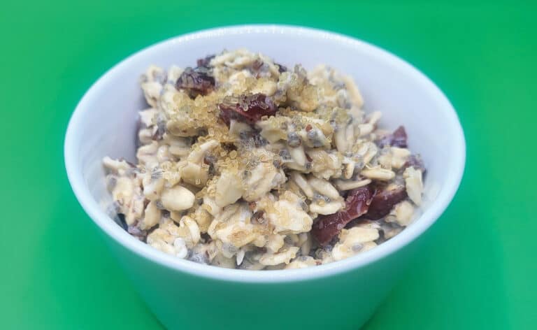 Cranberry overnight oatmeal