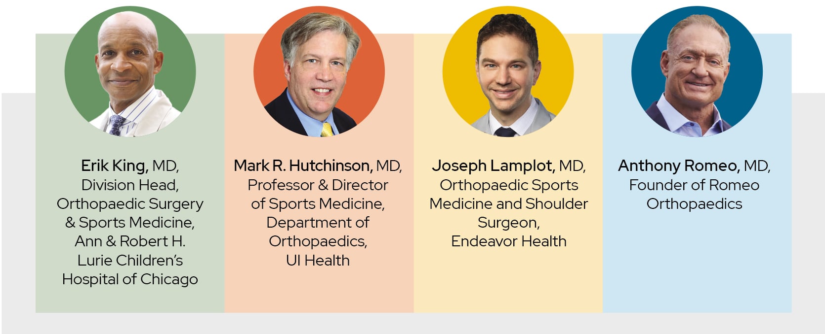 Orthopedics Roundtable Participants Spring-Summer 2026