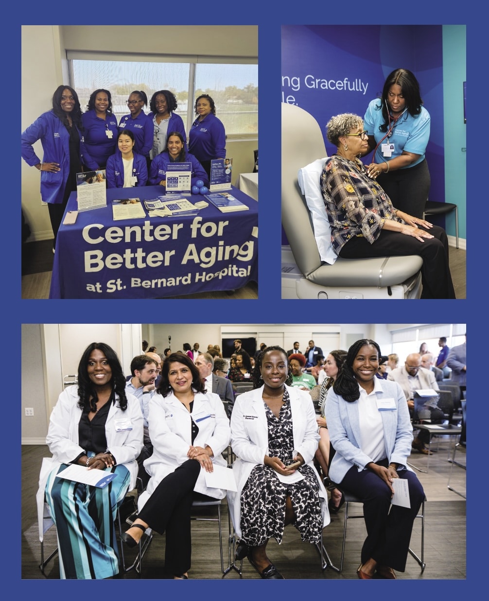 The Center for Better Aging staff prioritizes community outreach and engagement. Photos Courtesy of the Center for Better Aging
